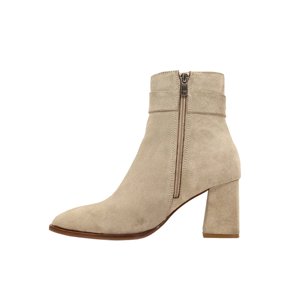 Albini 2610995S Süet Deri Topuklu Bot - Resim 4