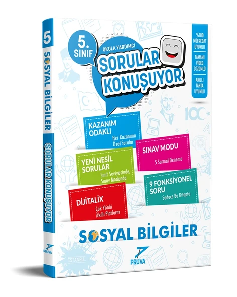 Pruva Akademi 2025 5. Sınıf Sosyal Sorular Konuşuyor Güncel Müfredat ürün görseli