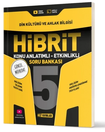 Hız Yayınları 2025 5. Sınıf Din Kültürü Hibrit - Konu Anlatımlı Soru Bankası Yeni Müfredat ürün görseli