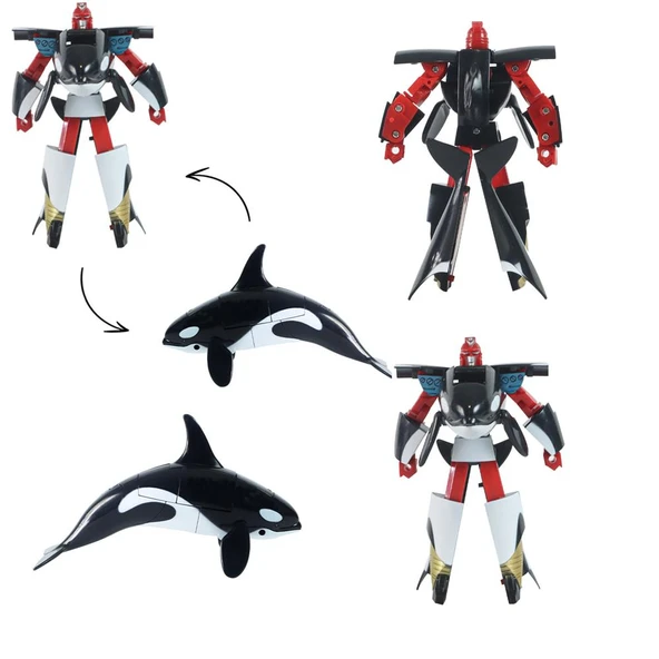 Robota Dönüşen Orca Balina Oyuncak - 2