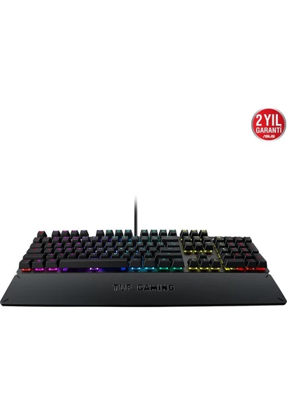 ASUS TUF Gaming K3 D/RD Aura Sync Red Switch RGB TR Mekanik Gaming Klavye - Resim 5