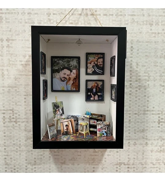 Ressam Hediyelik Kişiye Özel Çerçeve Diorama Sanatı ürün görseli