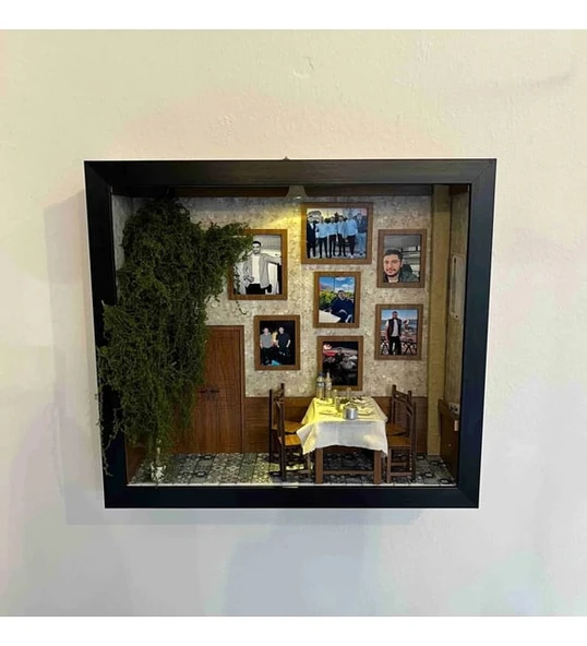 Rakı Masalı Kişiye Özel Ağaç Detaylı Çerçeve ürün görseli