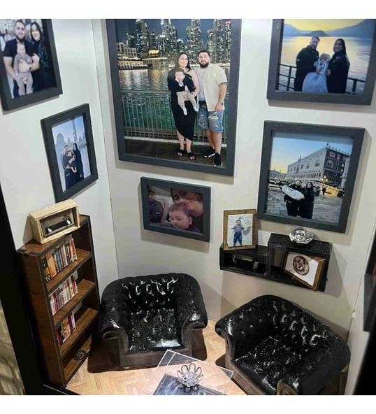 Kişiye Özel Minyatür Koltuklu Çerçeve - Resim 3