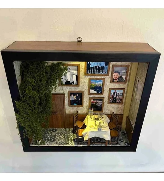 Rakı Masalı Kişiye Özel Ağaç Detaylı Çerçeve - Resim 2