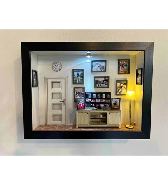 Oturma odası konsept fotoğraflı çerçeve - Resim 5