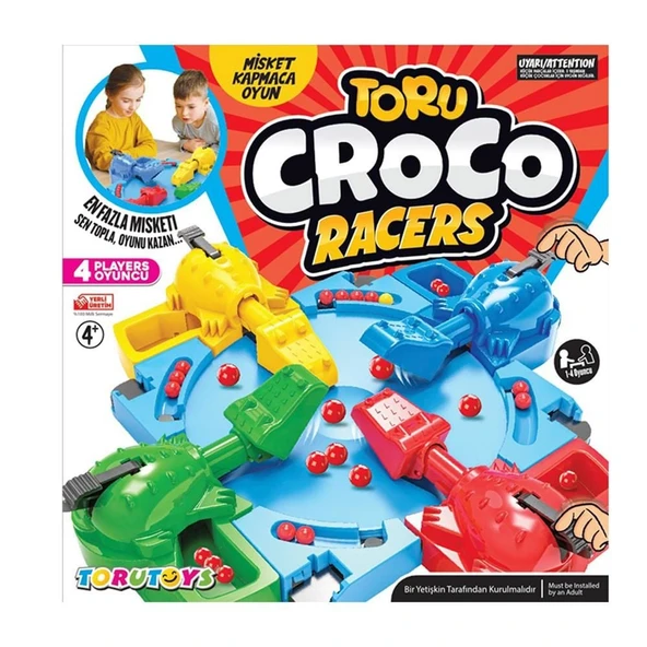 Toru Croco Misket Kapmaca Eğlenceli Aile Kutu Oyunu - Resim 4