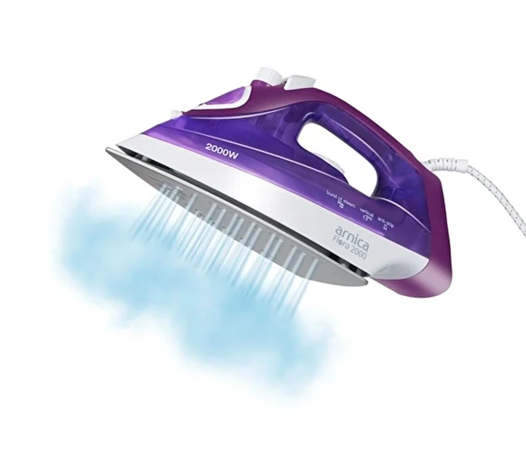 Arnica Flora 2000 UT61040 Mor 2000 W Buharlı Ütü - 3