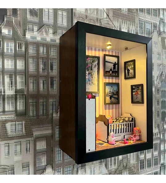 Kişiye Özel Kız bebek odası çerçeve - Resim 3