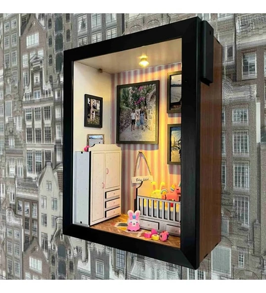 Kişiye Özel Kız bebek odası çerçeve - Resim 2