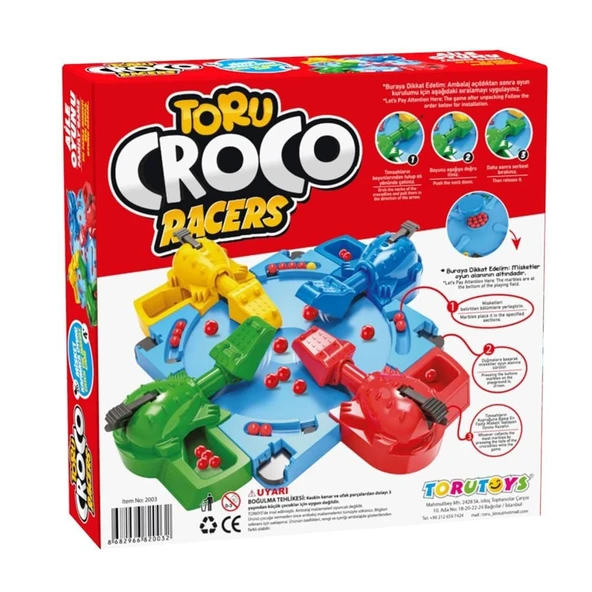 Toru Croco Misket Kapmaca Eğlenceli Aile Kutu Oyunu - Resim 5
