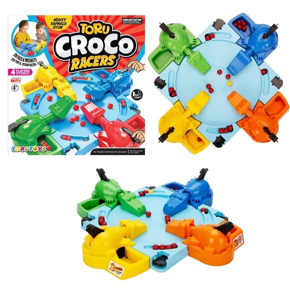 Toru Croco Misket Kapmaca Eğlenceli Aile Kutu Oyunu - Resim 3