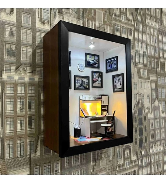 Modern Versiyon Kişiye Özel Masa Lambalı Çerçeve - Resim 2