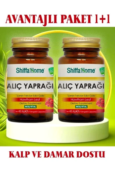 2 Adet Alıç Yaprağı Kapsül 60 X 710 Mg ürün görseli 1