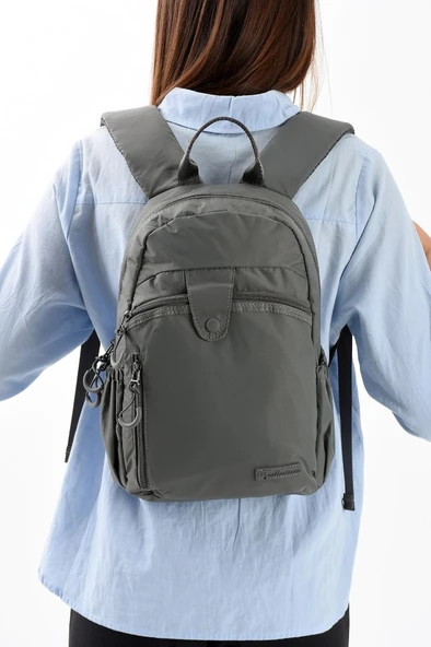 Unisex Sırt Çantası Paraşüt Kumaş Hafif Çok Cepli Yağmur İtici Kumaş 32*22 Cm 571 Collection - Resim 6