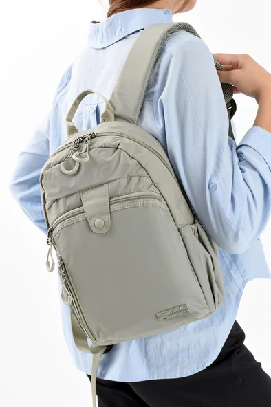 Unisex Sırt Çantası Paraşüt Kumaş Hafif Çok Cepli Yağmur İtici Kumaş 32*22 Cm 571 Collection ürün görseli