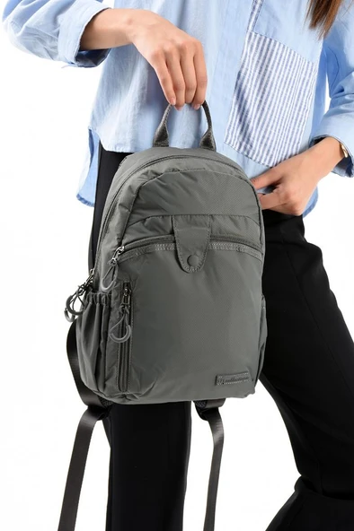 Unisex Sırt Çantası Paraşüt Kumaş Hafif Çok Cepli Yağmur İtici Kumaş 32*22 Cm 571 Collection - Resim 7