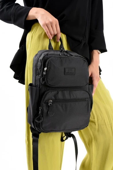 Unisex Sırt Çantası Paraşüt Kumaş Hafif Çok Cepli Yağmur İtici Kumaş 34*24 Cm 571 Collection - Resim 11