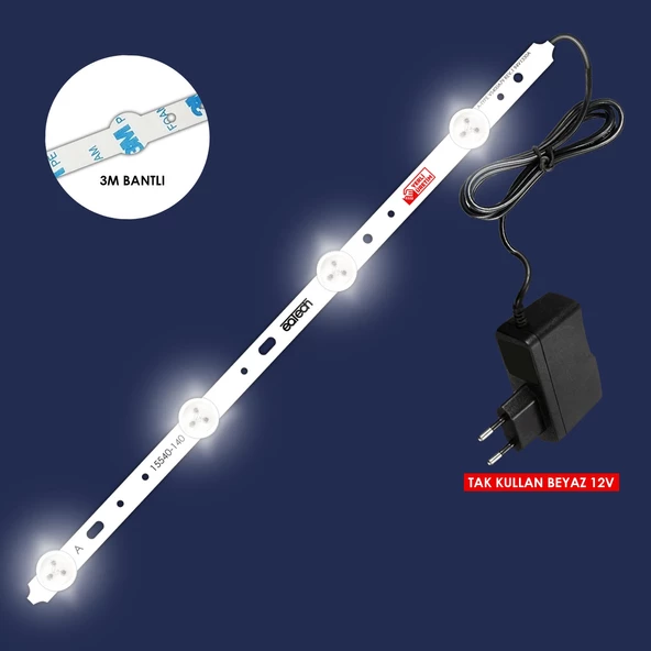 Ledwell Dekoratif Led Bantlı Beyaz  37Cm Tak Kullan