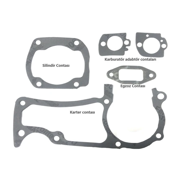 Hsgl Motorlu Testere Husqvarna modeline uygun 365 Conta Takımı - Resim 6
