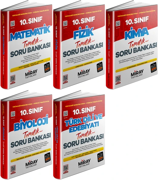 Miray 2026 10. Sınıf Sayısal Tematik Soru Bankası 5 Kitap ürün görseli