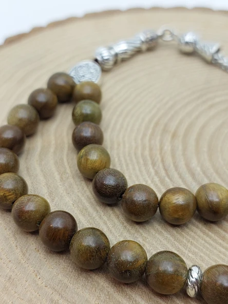 Yeşil Sandal Ağacı 33lük Tesbih 8mm (56534) - Resim 3