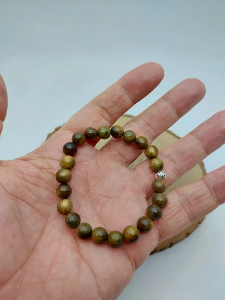 Yeşil Sandal Ağacı Bileklik 8mm (56534) ürün görseli