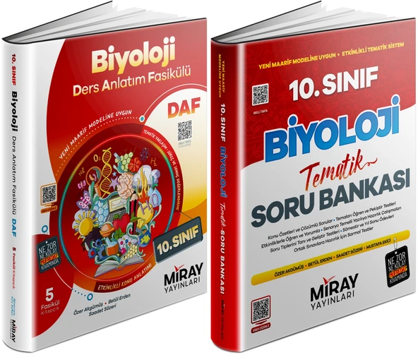 Miray 2026 10. Sınıf Biyoloji Ders Anlatım Fasikülleri + Tematik Soru Seti 2 Kitap ürün görseli