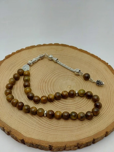 Yeşil Sandal Ağacı 33lük Tesbih 8mm (56534) - Resim 2