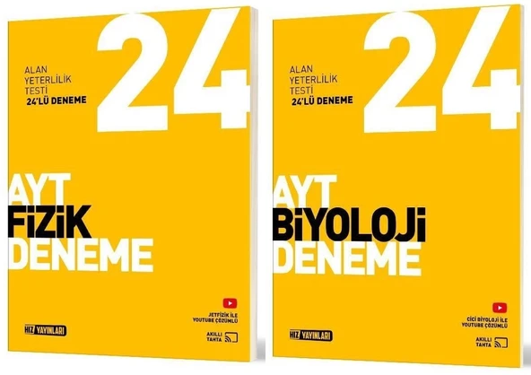 Hız Yayınları Ayt Fizik + Biyoloji Deneme Seti 2 Kitap ürün görseli
