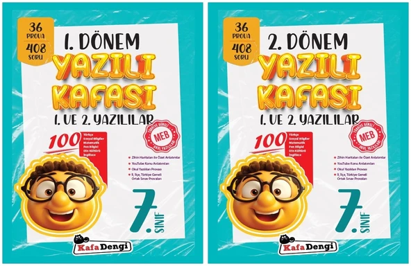 Kafadengi 2025 7. Sınıf 1. Ve 2. Dönem 1. Ve 2. Yazılı Kafası Seti 2 Kitap - 1