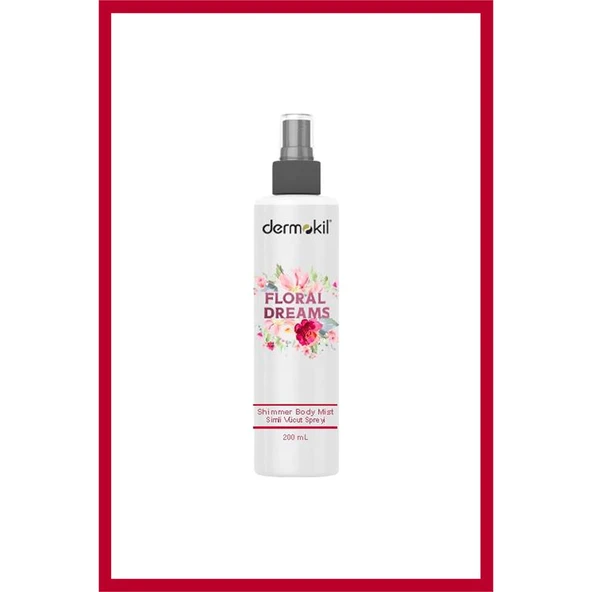 Dermokil Body Mist Floral Dreams Işıltılı Vücut Simi Bayan 200 Ml