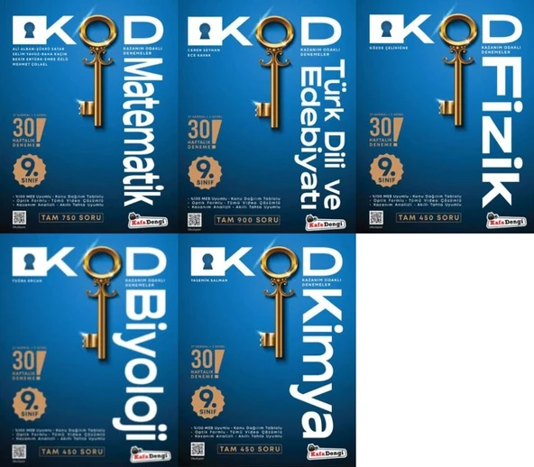 Kafa Dengi 2026 9. Sınıf Tam Set Kod Haftalık Süreç Uygulamaları Seti 5 Kitap ürün görseli