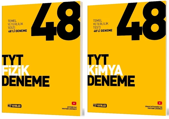 Hız Yayınları Tyt Fizik + Kimya Deneme Seti 2 Kitap ürün görseli