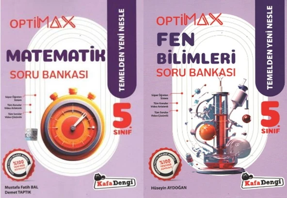 Kafadengi 2026 5. Sınıf Matematik Fen Bilimleri Optimax Soru Seti 2 Kitap ürün görseli