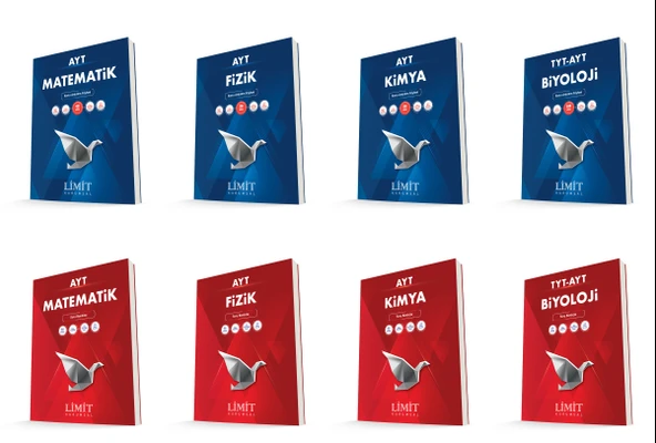 Limit Kurumsal Ayt Matematik + Fizik + Kimya + Biyoloji Konu Anlatım Föyleri + Soru Seti 8 Kitap ürün görseli