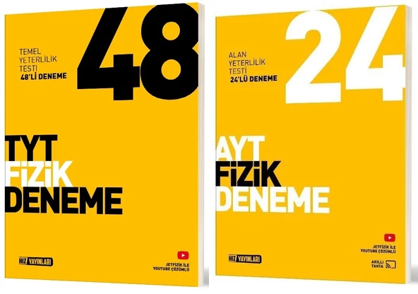 Hız Yayınları Tyt Fizik + Ayt Fizik Deneme Seti 2 Kitap ürün görseli