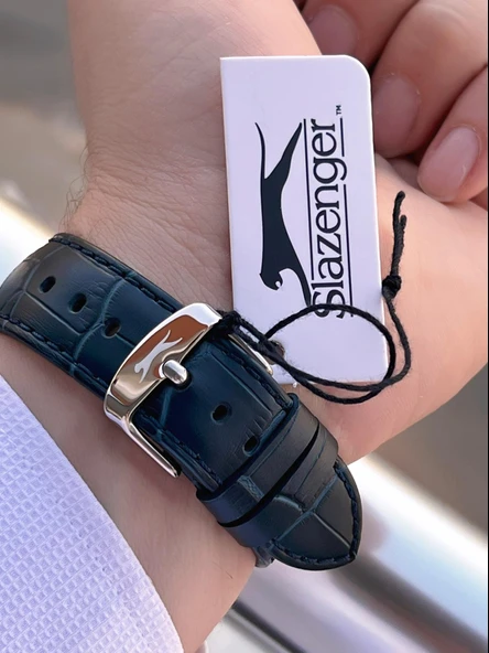 Slazenger Deri Kordon İç Fonksiyonları Aktif 10 Atm Suya Dayanıklı Erkek Kol Saati ESL.09.2481.2.02 - Resim 4