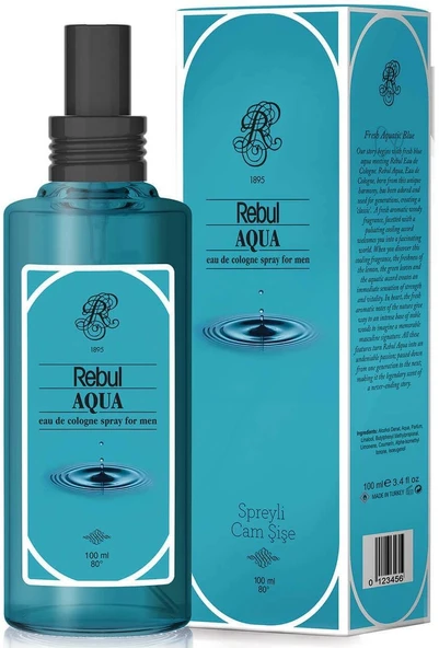 Rebul Aqua Kolonya Pvc Sprey 125 Ml ürün görseli