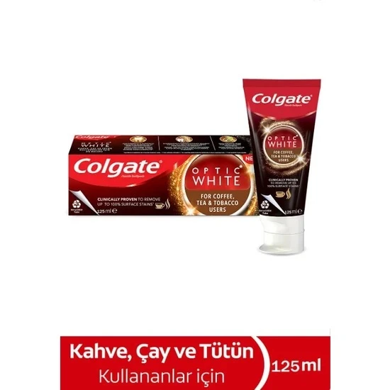 Colgate Optıc Whıte Çay Kahve Lekelerine Karşı Diş Macunu 125 Ml