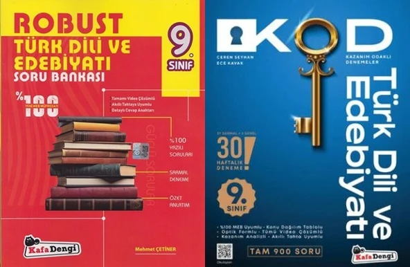 Kafa Dengi 2026 9. Sınıf Kod Haftalık Süreç Edebiyat + Edebiyat Soru 2 Kitap ürün görseli