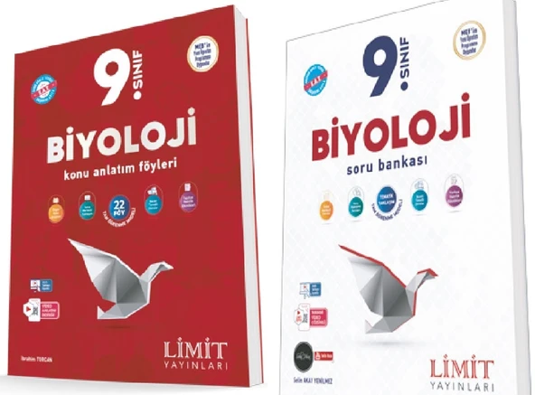 Limit 2025 9. Sınıf Biyoloji Kaf Konu + Soru Seti 2 Kitap Güncel Müfredat