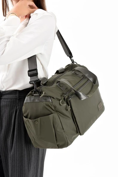 Unisex Kabin Boy Çapraz Askılı Omuz Çantası Seyehat Spor Çantası Hafif Paraşüt Kumaş 43*35 Cm - Resim 9