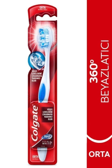 Colgate 360 Vısıble Whıte Diş Fırçası Orta ürün görseli