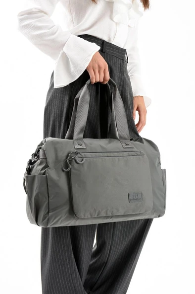 Unisex Kabin Boy Çapraz Askılı Omuz Çantası Seyehat Spor Çantası Hafif Paraşüt Kumaş 43*35 Cm - Resim 2