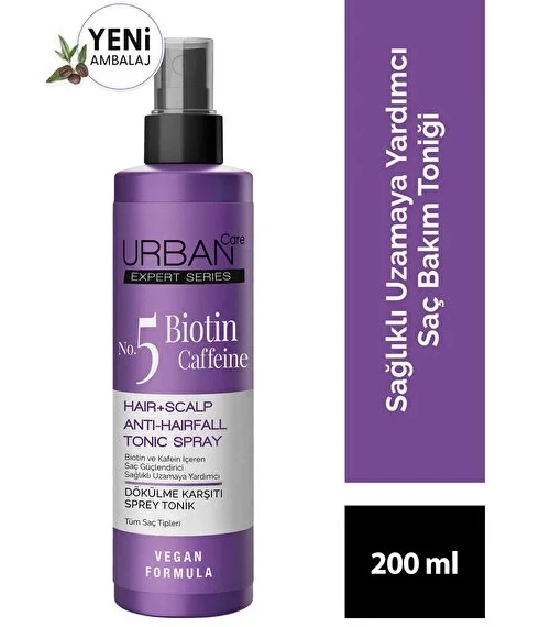 Urban Care Dökülme Karşıtı Sprey Tonik Biotin Caffeine 200 Ml Yeni ürün görseli 1