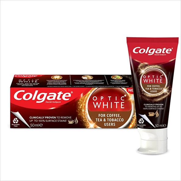 Colgate Optıc Whıte Çay Kahve Lekelerine Karşı Diş Macunu 50 Ml