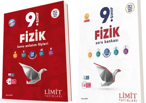 Limit 2025 9. Sınıf Fizik Kaf Konu + Soru Seti 2 Kitap Güncel Müfredat