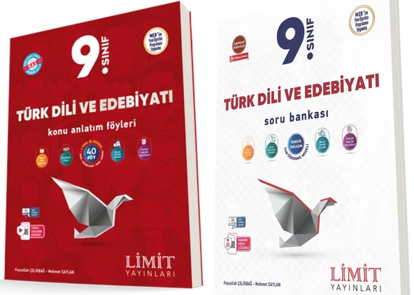 Limit 2025 9. Sınıf Türk Dili Edebiyat Kaf Konu + Soru Seti 2 Kitap Güncel Müfredat ürün görseli