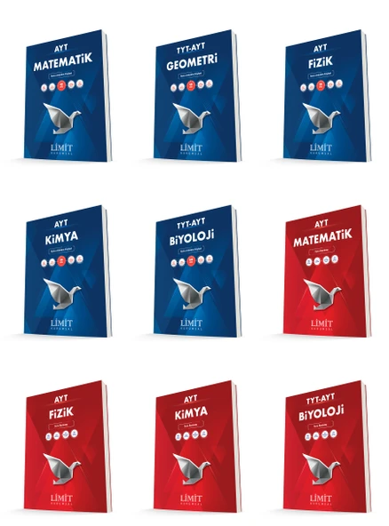 Limit Kurumsal Ayt Sayısal Konu Anlatım Föyleri + Soru Seti 9 Kitap